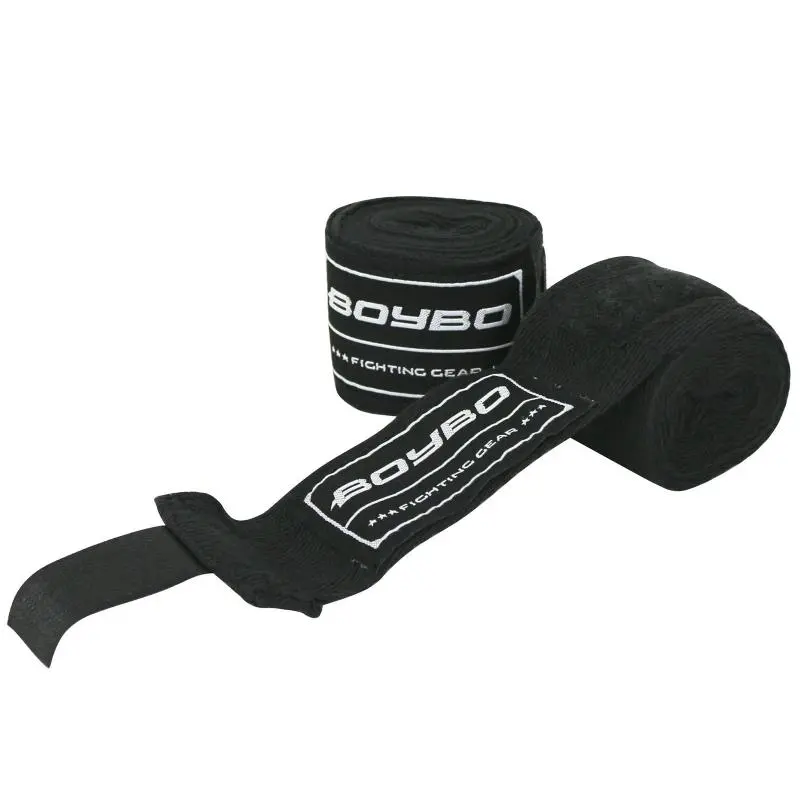 Бинты BoyBo 2,5 хлопок-эластан черный Бинты BoyBo 2,5 хлопок-эластан черный от магазина Супер Спорт