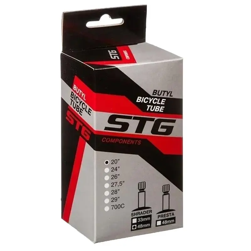 Велокамера STG 20" 2.125*2.5,бутил., автовентиль 48мм Велокамера STG 20" 2.125*2.5,бутил., автовентиль 48мм от магазина Супер Спорт
